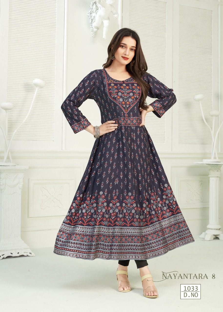 Banwery Nayanthara 8 New Designer Fancy Festival Wear Long Kurti Collection